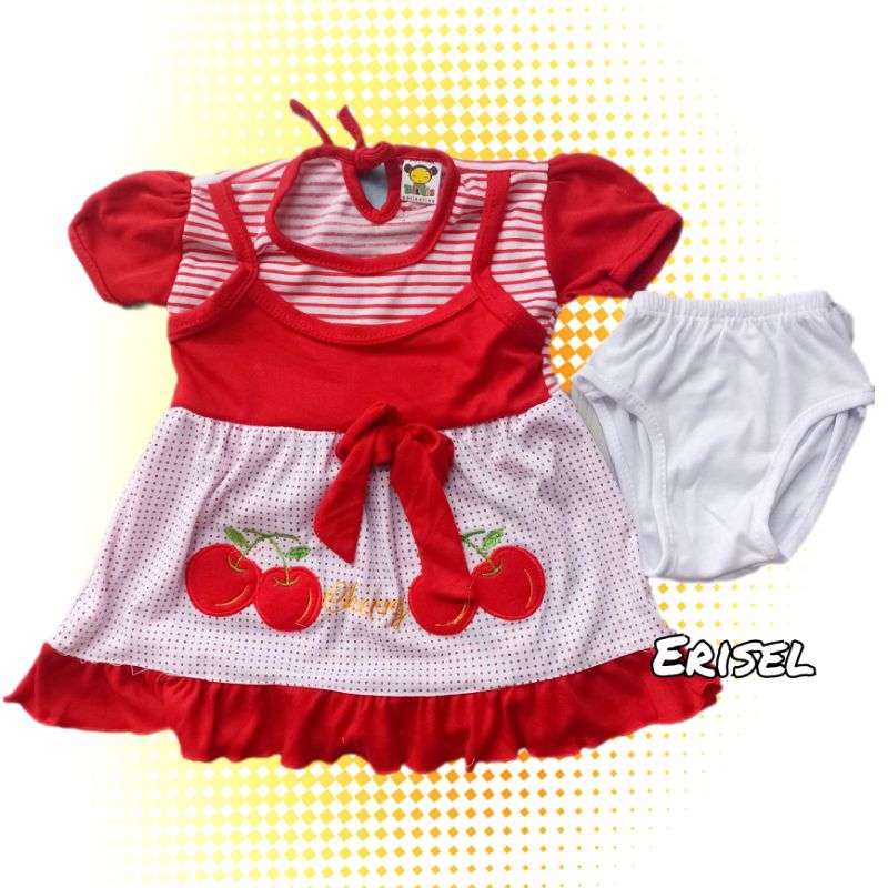 Dress Bayi Perempuan 2-36 Bulan Cantik