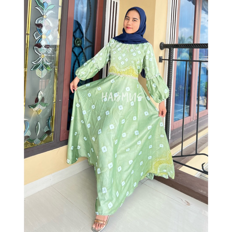 GAMIS JUMPUTAN PALEMBANG ASLI SUTRA SILK PECAH 8