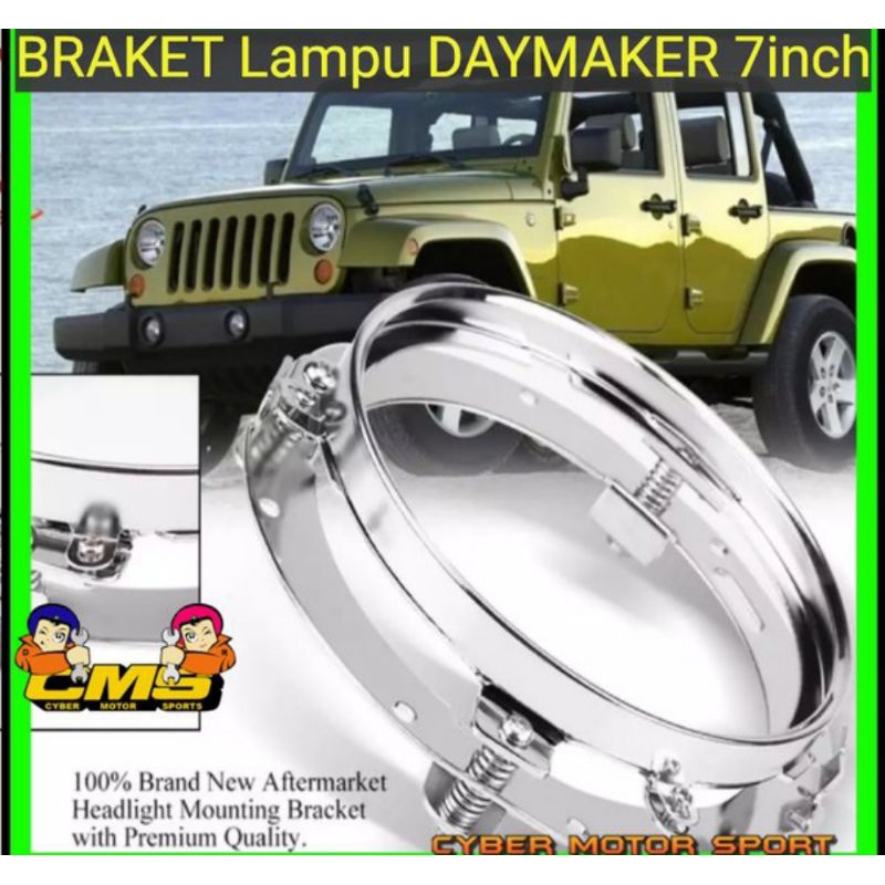 braket lampu mobil bulat breket lampu daymaker bulat 7inch braket daymaker