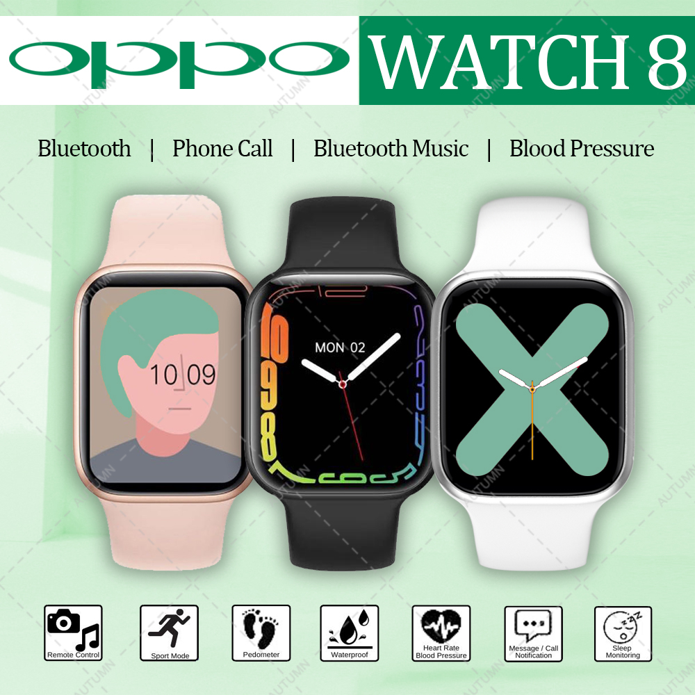 [✅NEW PRODUK✅] ORI OPPO Sports Smart Watch 8 HD High brightness Screen Glukose Darah Oksigen Darah Detak Jantung Monitor Children's Smart Watch Bluetooth Music Men's and Women's Watch