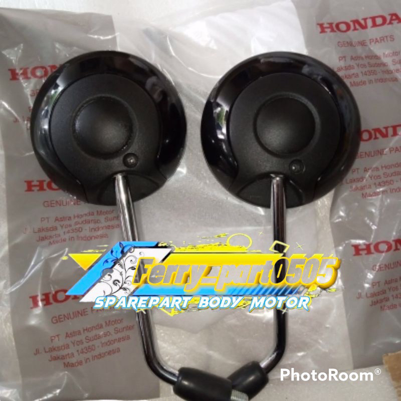 kaca spion scoopy esp new 2021 prestige k2f 2021/2023 hitam glosy