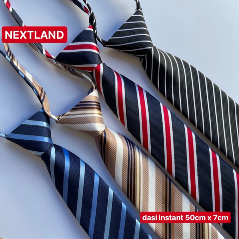 DASI PRIA INSTAN LANGSUNG PAKAI DASI BERKWALITAS FASHION TIE NEXTLAND