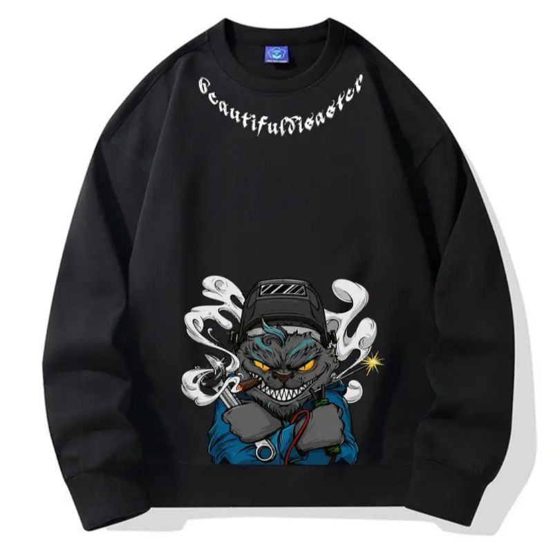 crewneck unisex disaster beautiful sweater terbaru tangan panjang nyaman