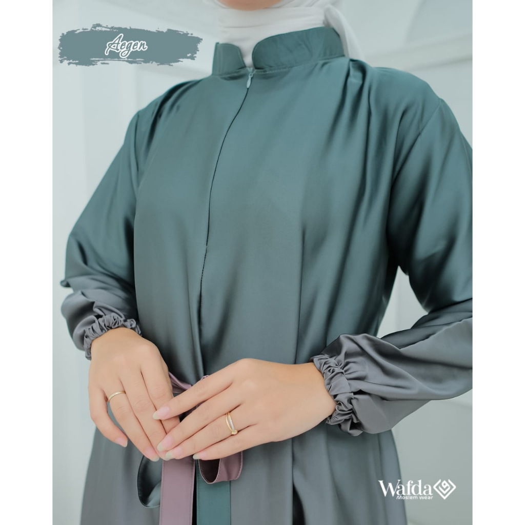 Gamis RUBY GRADASI EVELYN JAGUARD ARMANY SILK WAFDA DAN MAXMARA ROSE batik dress kilap mewah pesta syari muslim motif busana wanita kondangan hajatan komunitas