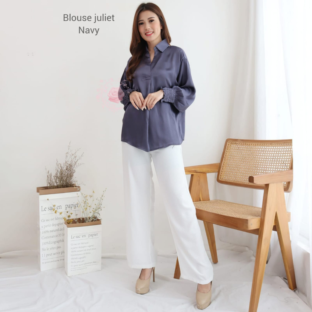 BLOUSE JULIET ATASAN FASHION WANITA / BAJU PESTA /PAKAIAN TERLARIS TERBARU KEKINIAN