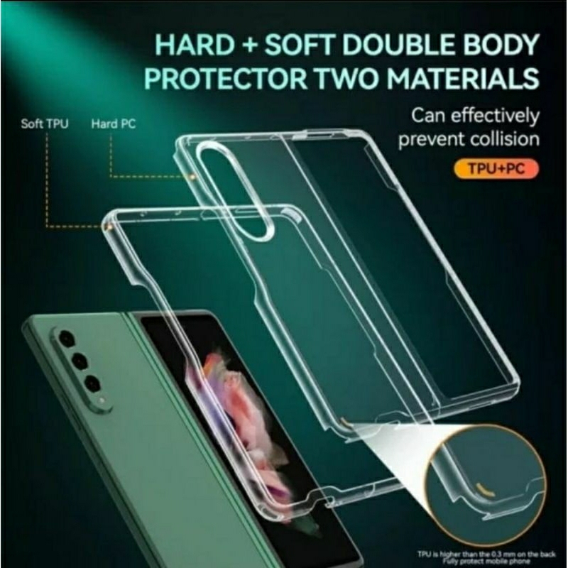 Samsung z fold 4 hard case clear case