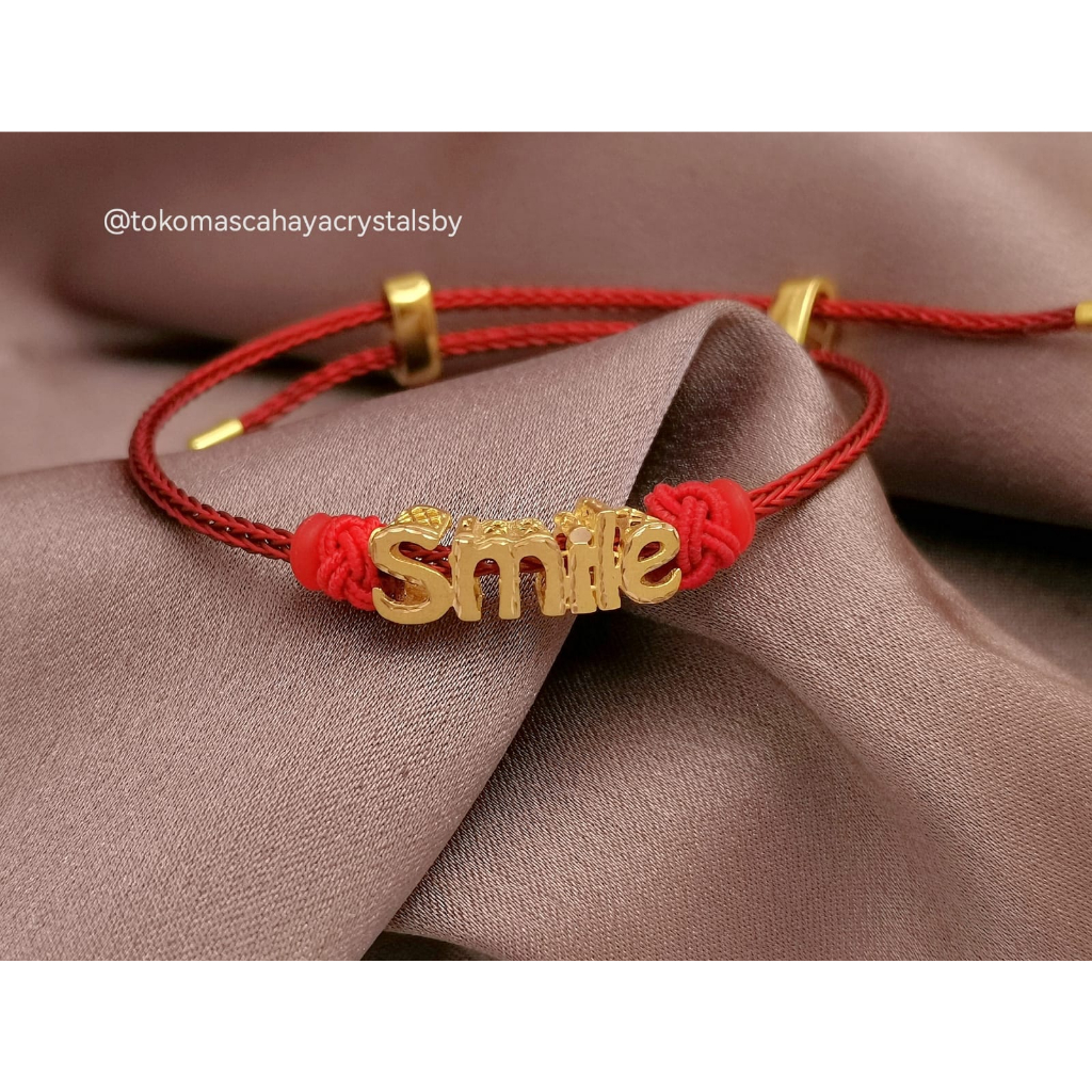 Gelang Charm Baby / Smile Emas kadar 16k 70% 700 &amp; Gelang Serut