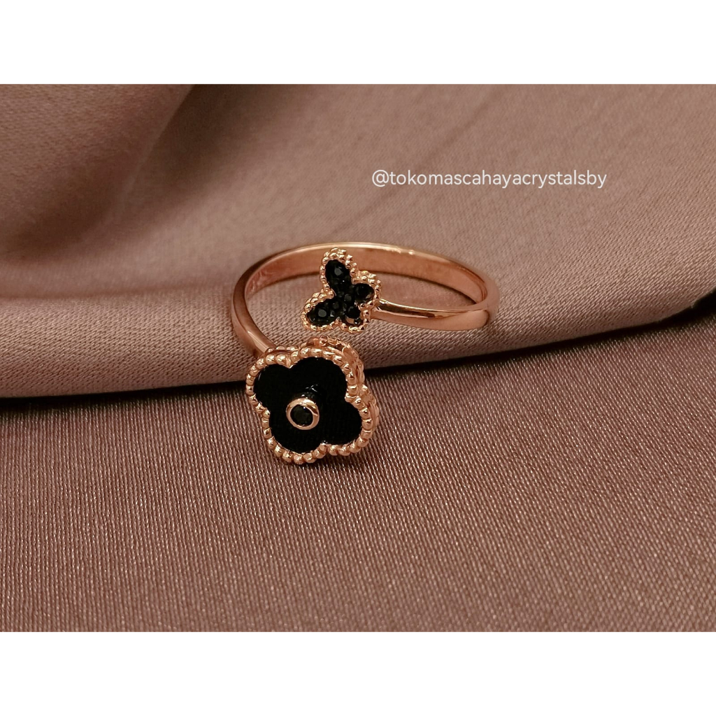 Cincin Fashion Rose Gold 17k 75% 750