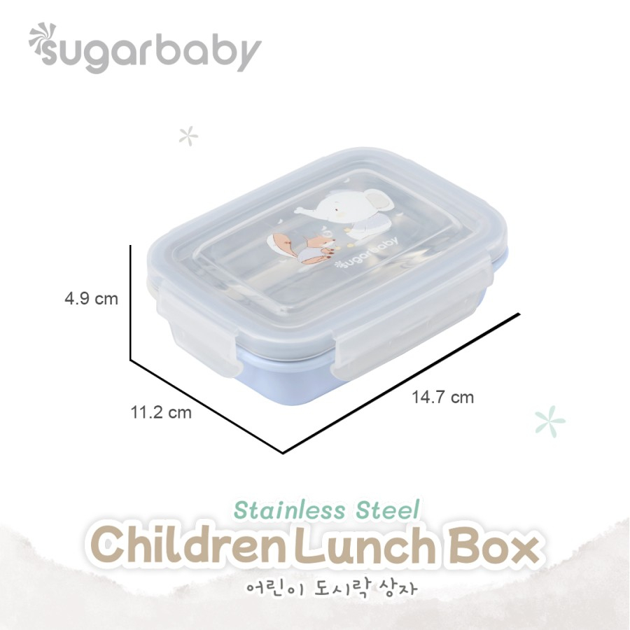 Sugar baby Stainless Steel Children Lunch box/ Kotak Makan stainless