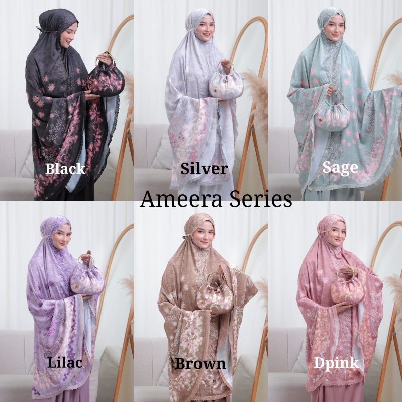 [MOSCHA] Mukena Couple Signature Series Ameera Armani Silk 2in1