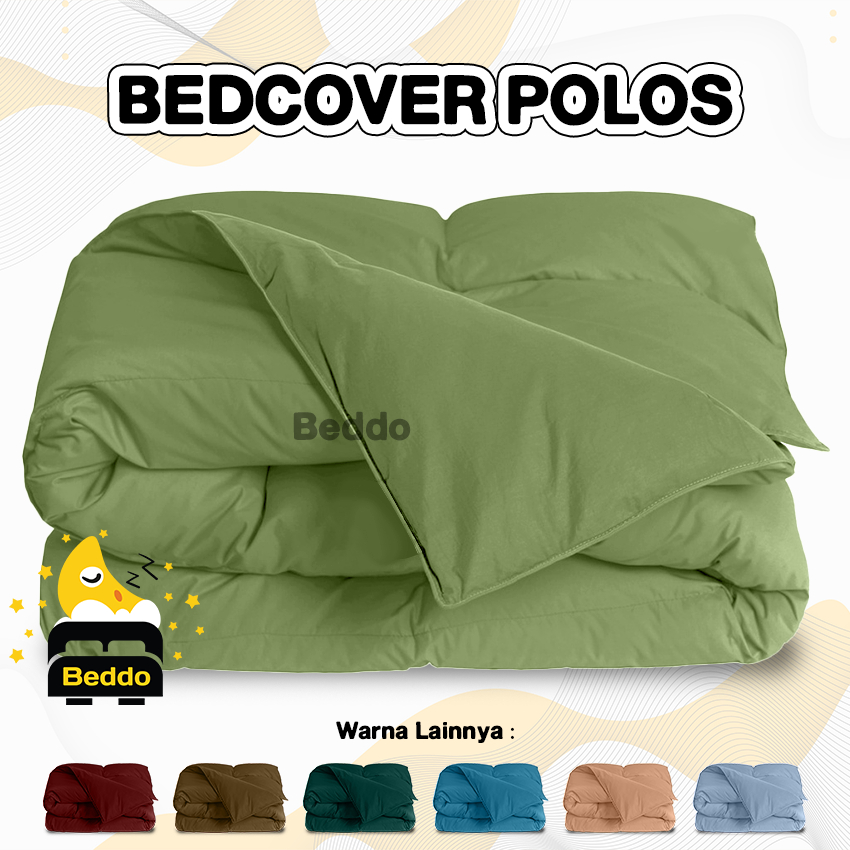 Beddo Selimut Bedcover only 180x220 150X220 120x220 100x220 double plain/polos