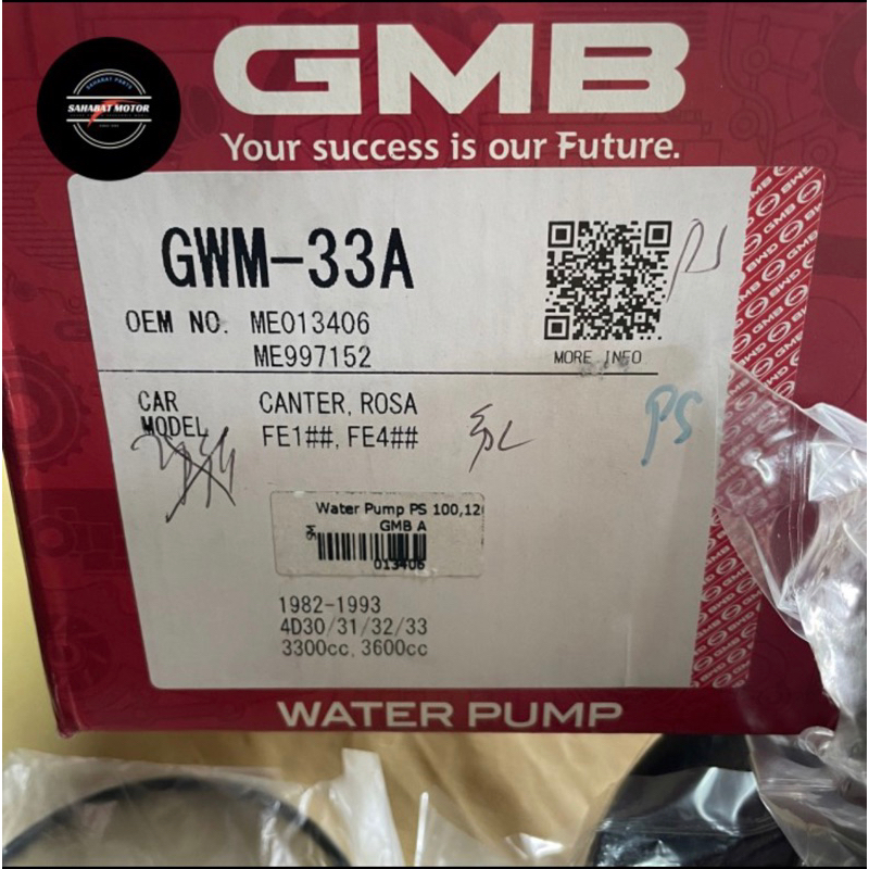 WATER PUMP PS 100 PS 120 GMB JAPAN ORIGINAL POMPA AIR PS 100