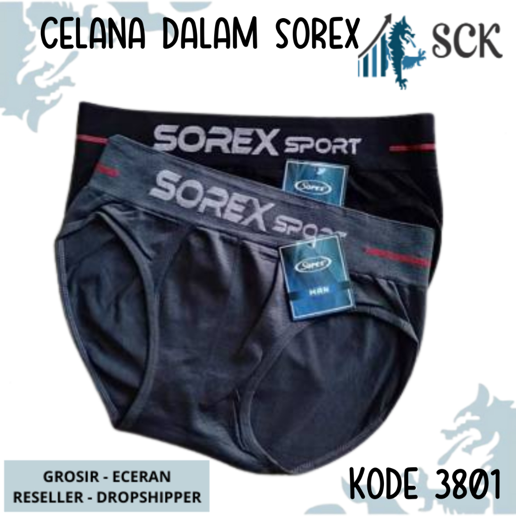 [ISI 1] CD Pria SOREX 3801 / Boxer Cowok CD Cowok SOREX