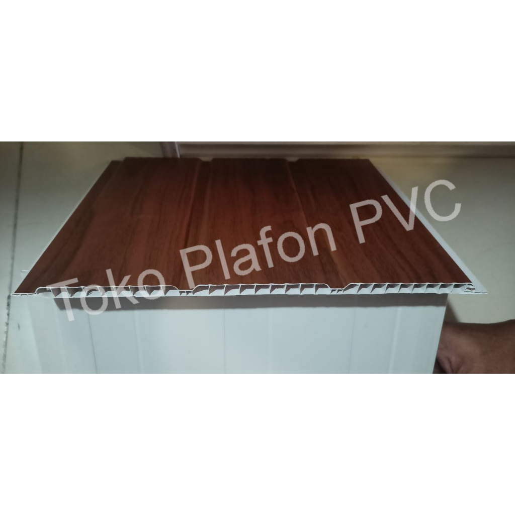 Shunda Plafon PVC PL 3077-1 Motif Kayu wilayah Bekasi