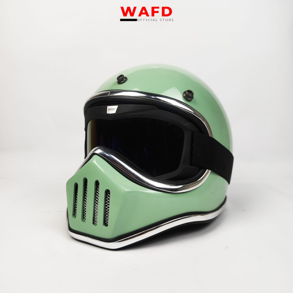 Helm Cakil vol2 Hah Helm Custom Warna Mint