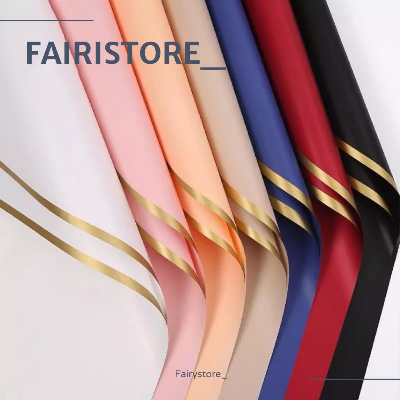 

Kertas Bunga Solid List Gold Kertas Buket Bunga Wrapping Paper (58×58) — K39