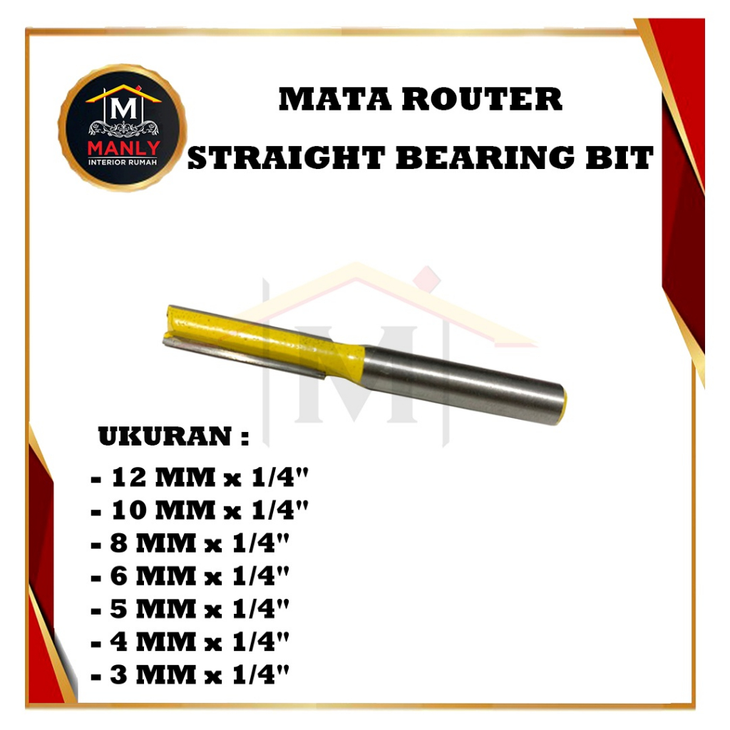 Mata Profil Router / Mata Router Lurus Straight Bit 100% (Kualitas Bagus)