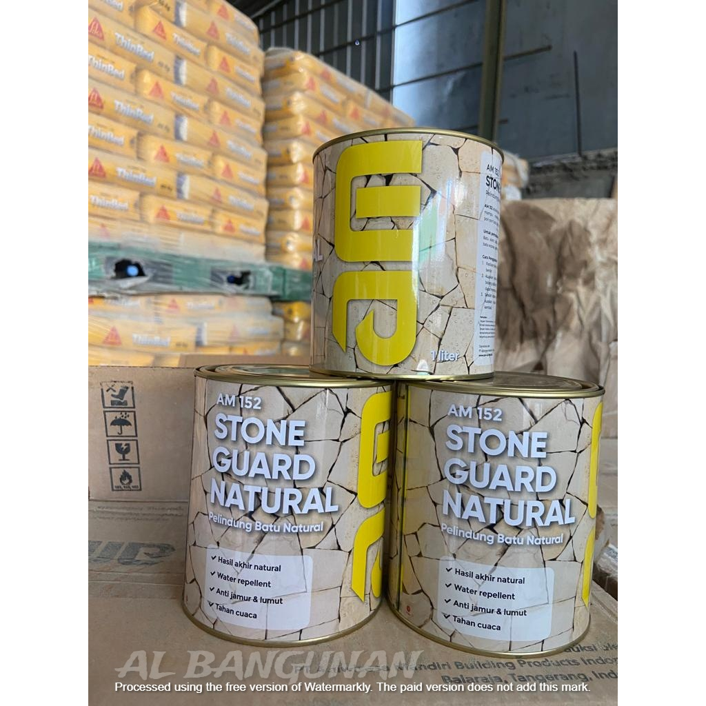 Cat pelapis batu alam vernis AM 152 AM152 stone coating natural glossy 2,5 LTR