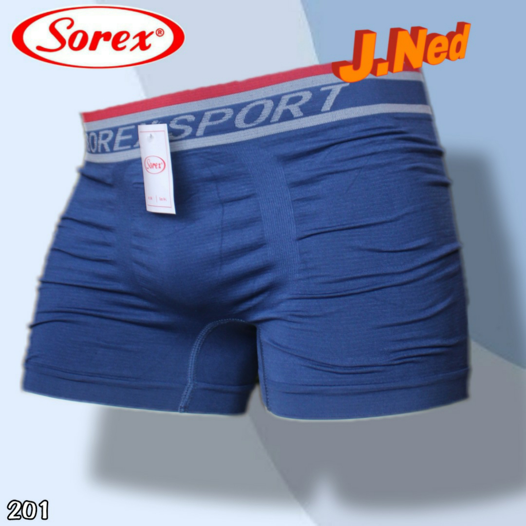 J201D ( HARGA 2 PCS ) CELANA DALAM PRIA BOXER SOREX SIZE M - XXL