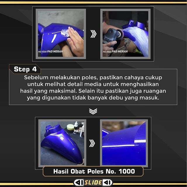 Medium Cut Polish 2400  - Tahap 2 - Repack 100ML - Obat Poles