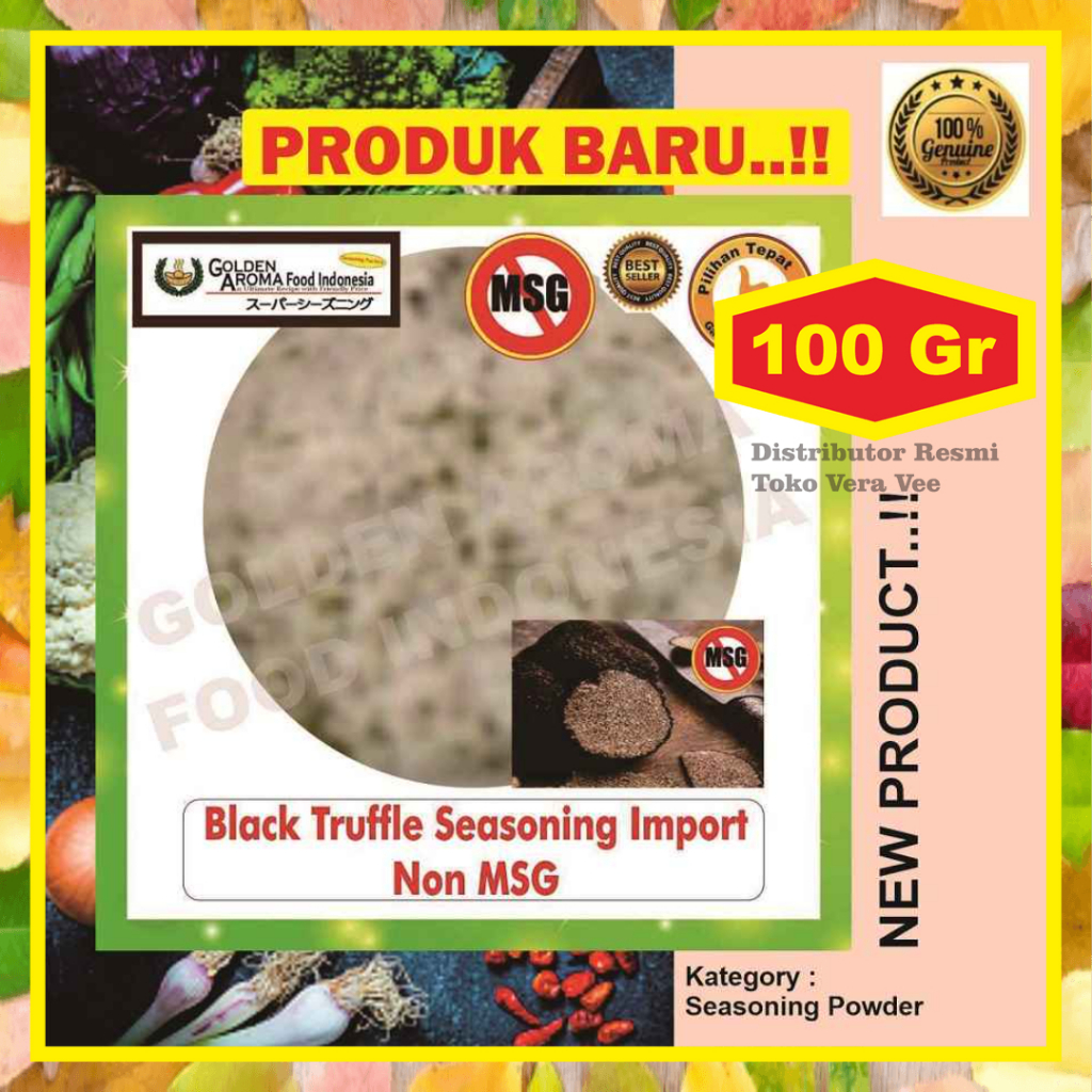 

Bumbu Tabur Rasa Black Truffle Seasoning Import NON MSG 100 GR Bubuk Tabur Black Truffle Seasoning Import NON MSG Powder Aneka Asin Manis Gurih Terbaik Premium Enak Impor Instan Grosir Kentang Goreng Basreng Buah Cimol Kripik Pisang Keripik Singkong Maka