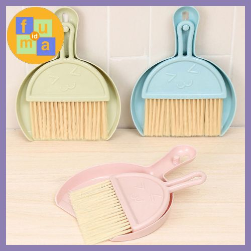 Sapu dan Pengki satu Set Mini / Mini Dustpan Set Sapu dan Pengki / Sapu set Pengki Multifungsi Praktis