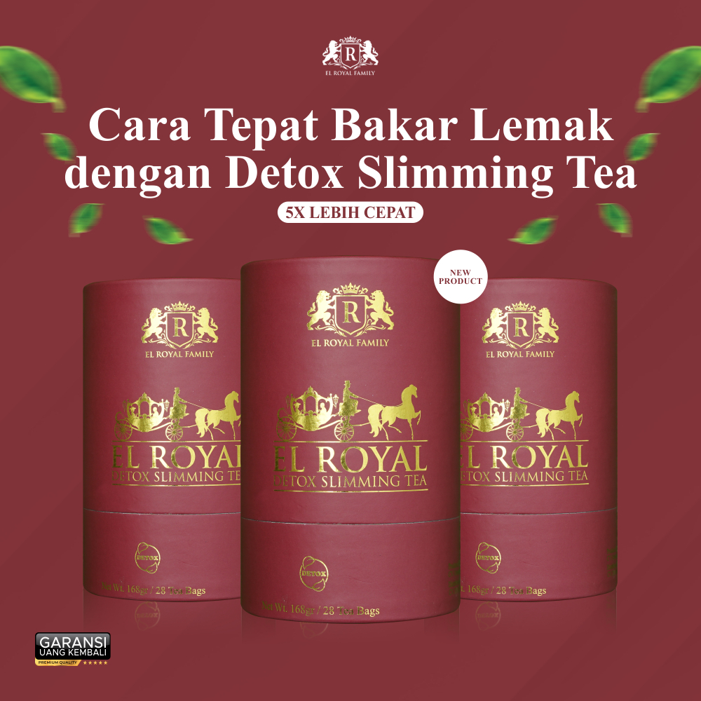 

EL ROYAL DETOX Slimming Tea - Teh Detox Tubuh Teh Herbal Premium 1 Pcs