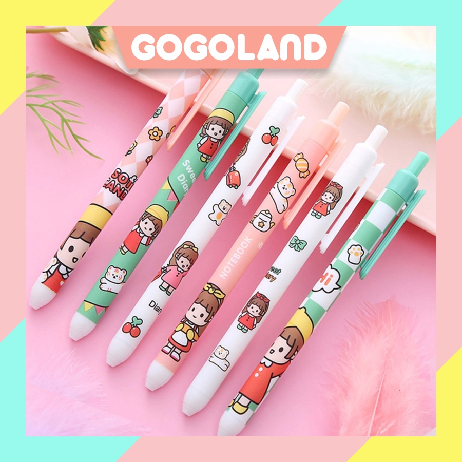 

⭐Gogoland⭐ Pulpen Pelajar Dan Kantor Pena Lucu Motif Boneka Lucu Pulpen Gel Motif Cartoon Import COD S072