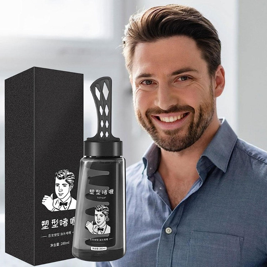 Gel Rambut Hairstyle dengan Sisir/Pomade Oil Pria 280ml