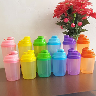 Sgmshop Botol Shaker Neon Gym Bottle Tumbler Fitnes Susu Bubuk BPA Free ABS Shaker