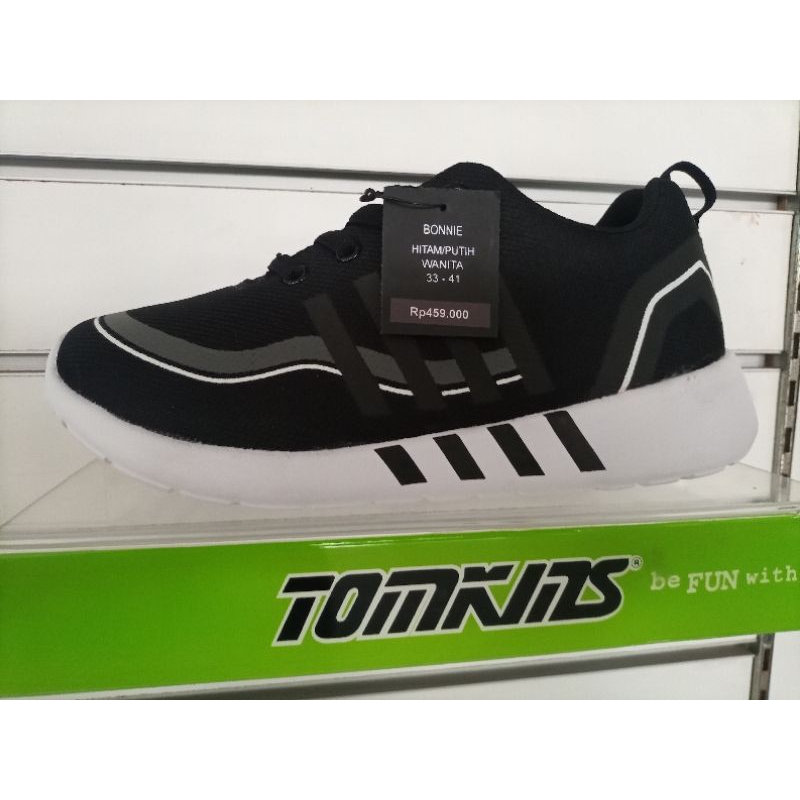 Sepatu Tomkins Bonnie Hitam/Putih