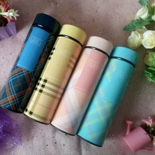 TERMOS MOTIF BATIK KOTAK / TERMOS PANAS DINGIN Vacuum Flask 500 ML