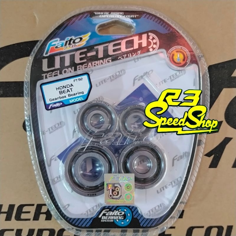 Bearing Laher CVT Set Rasio Faito Icon Beat Scoopy Spacy Vario 110 Karbu Fi Lite Tech C3 Teflon