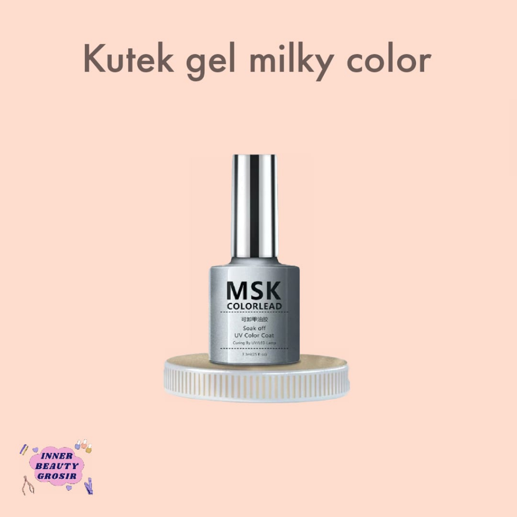 Kutek MSK Jelly Transparant / Milky Color / Kutek Gel Jelly / Kutek Gel Nail Art Jelly MSK
