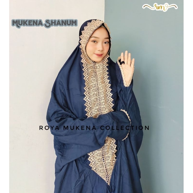 Mukena Dewasa Rayon Twill Renda Shanum Terusan