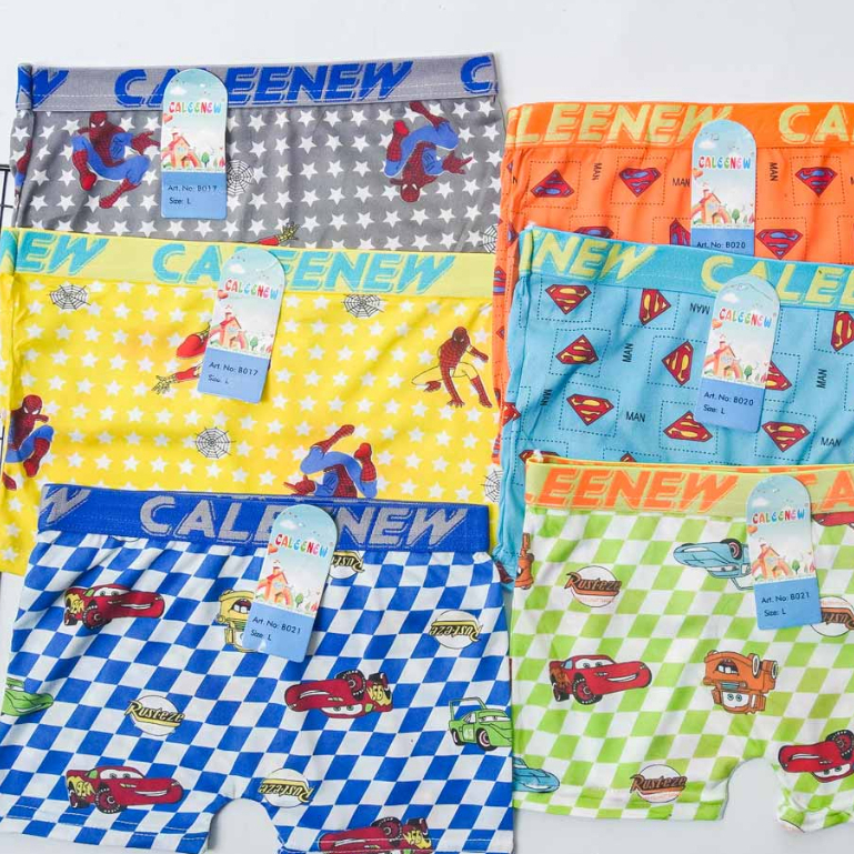 VS - CD Boxer Anak Cowok Karet Lebar Termurah / Pakaian Dalam Anak Premium Keren Fullprint