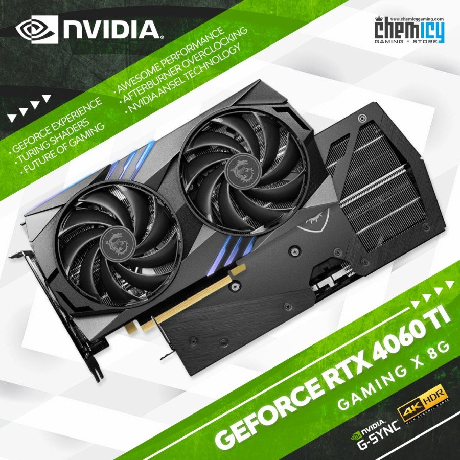 MSI Nvidia GeForce RTX 4060 Ti Gaming X 8G