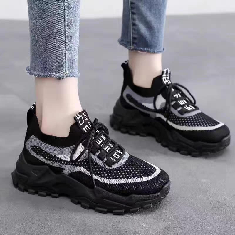 TOPGROSIR &quot;FREE BOX&quot; LV0121 Sepatu Sneakers Wanita Import Kanvas / Sepatu Tinggi / Sneakers Korea