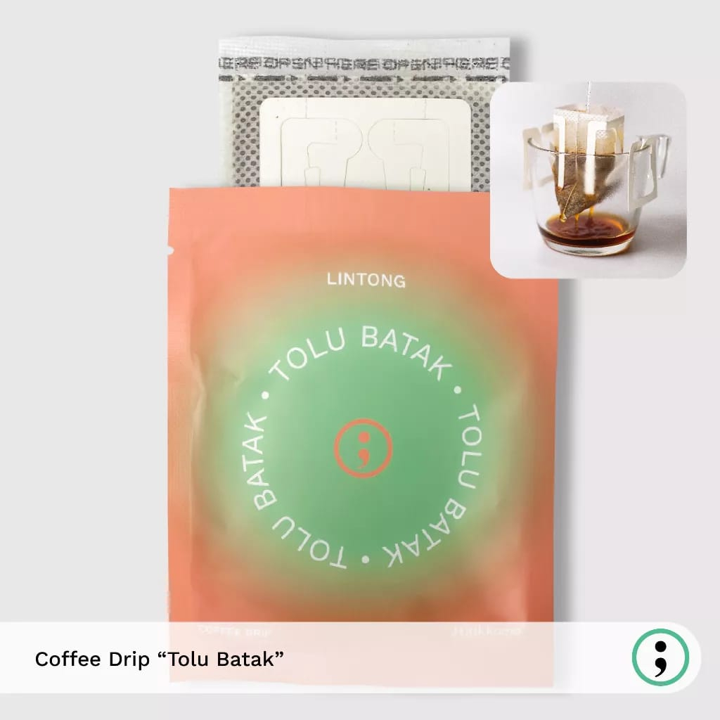 

Drip bag Coffee Filter Tolu Batak Lintong Titik Koma Kopi Easy to brew - ecer