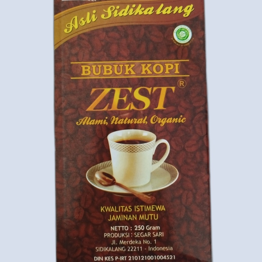 

Kopi Zest Robusta Sidikalang Bubuk 250 Gr