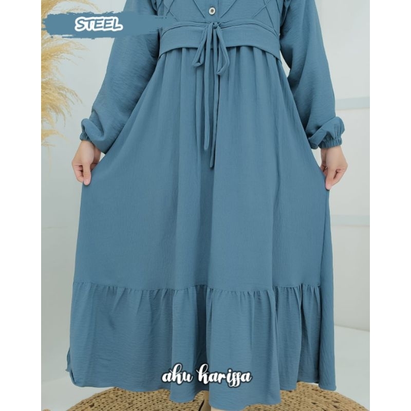 Gamis Muslimah//Afrina Meysa Midi Dress//Gamis BY AKU KARISSA