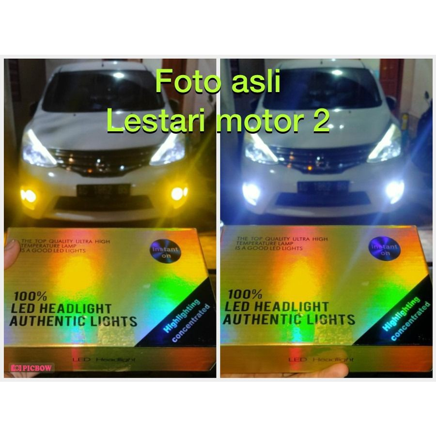 Lampu Foglamp Headlamp LED H11 H16 H8 2 Warna Putih Kuning