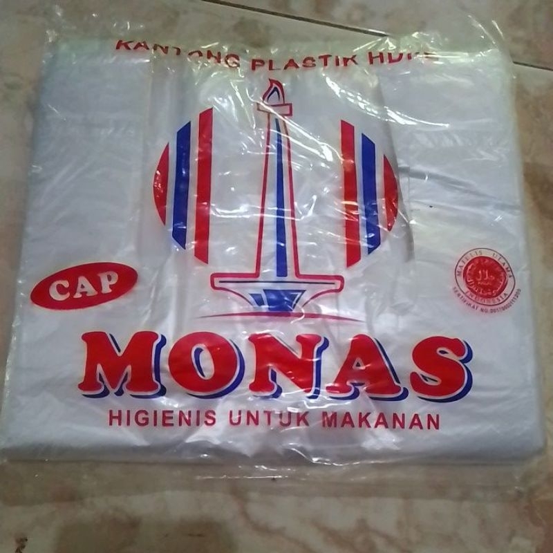 Kantong kresek plastik bening tebal