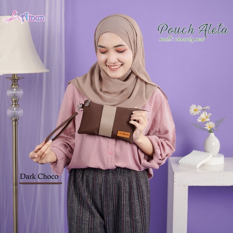 ALETA POUCH BY AINUN DOMPET WANITA MURAH BAHAN CHOCOLY