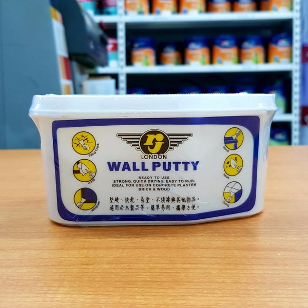 RJ Wall putty kemasan 1/2 kg dempul tembok, dempul plafon dempul ternit dempul gipsum