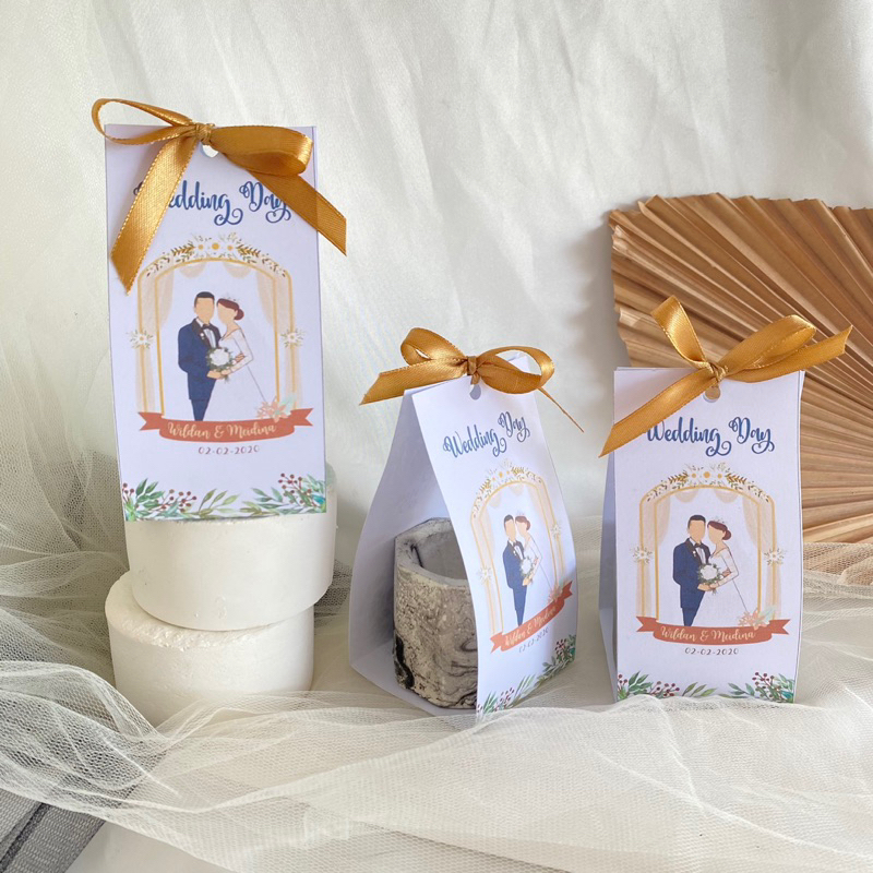Souvenir Pot | kemasan Kertas tebal  | Souvenir pernikahan bermanfaat