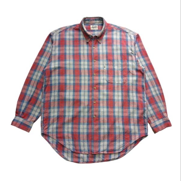 kemeja flannel pepsi-cola