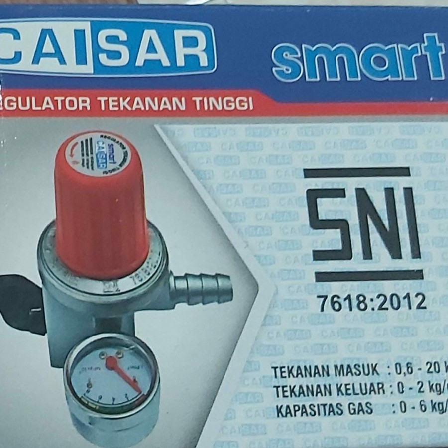 Regulator Gas Tanpa Meter &amp; Plus Meteran Tekanan Tinggi CAISAR BERGARANSI RESMI