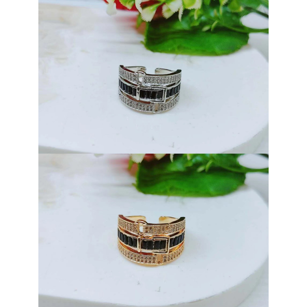 Cincin Xuping Permata Lapis Emas Perhiasan Wanita R638