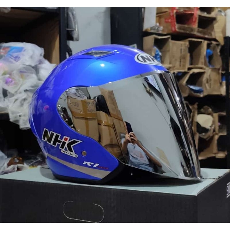 KACA VISOR FLAT NHK R1 Max R1 Elite /VENOM/IRIDIUM SILVER /IRIDIUM GOLD PNP ( TANPA GANTI RACHET ) Visor NHK R1 Doble Visor